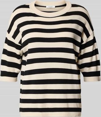 b.young B.Young Strickpullover mit gerippten Abschlüssen Modell morla in Black, Größe XXL