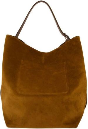 Toteme Suede Hobo Shoulder Bag Brown