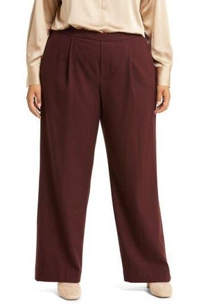 Vince Flannel Easy Pull-On Pants in Deep Wine at Nordstrom Rack, Size 2X