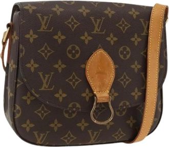 Louis Vuitton Pre-owned Monogram Canvas Schoudertas - Dames - Vintage Schoudertas - Bruin - ONE Size - Leer - Vintage