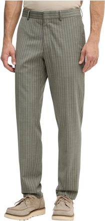 Michael Kors Wolmix Chino Broek - Heren - Nette broeken - Groen - XL - Wol - Broeken