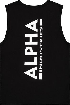 Alpha Industries Muskelshirt ALPHA INDUSTRIES Back Print Tank, Herren, Gr. XXL, schwarz, Single Jersey, Obermaterial: 100% Baumwolle, bedruckt, regular fit normal, Run