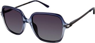 ANN TAYLOR ATP929 Polarized C01 Womens Sunglasses Blue Size 51