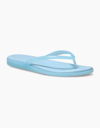 Crocs Womens Crocs Miami Round Toe EVA Womens Sky Blue Flip Flops - Size: UK 8 / eu 41/42 / us w10