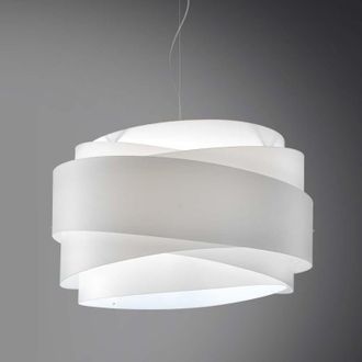 Linea Zero L&aacute;mpara De Suspensi&oacute;n En Polilux Bea Tres Luces Blanco Di&aacute;metro 60x H38 Cm