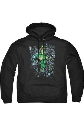 Gildan Green Lantern Surrounded By Death Adult Pull Over Hoodie / Hooded Sweatshirt