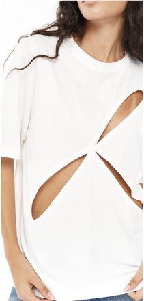 Mother of All Ariel Cut Out T-Shirt in White at Nordstrom, Size X-Small/small