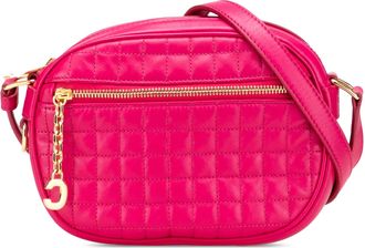 Celine Pre-owned Womens Quilted Leather Crossbody Bag - Poppy - One Size