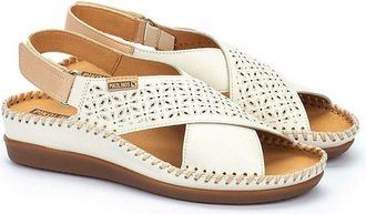 Pikolinos Leren sandalen met halfhoge sleehak, CADAQUES