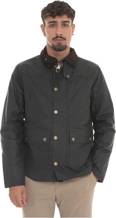Barbour Reelin Waxed Jacket - Heren - Zomerjassen - Groen - XL - Katoen - Jassen