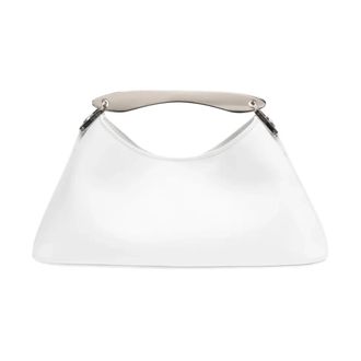 Elleme Mini Boomerang Tas - Dames - Handtassen - Wit - ONE Size - Su&egrave;de - Tassen