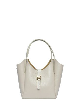 Isabella Rhea Beige Rundleer Tas