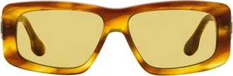 Victoria Beckham VB669S Chain Rectangular Sunglasses - Blonde Horn