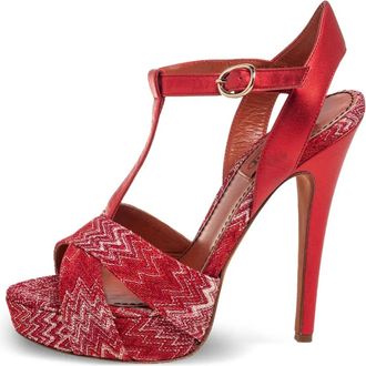 Missoni Sandali con motivo a zigzag 130mm - Rosso