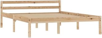 vidaXL Bed Frame without Mattress Solid Pine Wood 140x200 cm Vidaxl