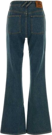 Burberry Womens Stretch Denim Jeans Midblue Cotton Elastane
