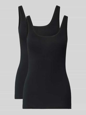 Skiny Tanktop mit Label-Detail im 2er-Pack in Black, Gr&ouml;&szlig;e 38