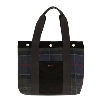 Barbour Tassen, Dames, Groen, ONE Size, Polyester, Healy Quilted Tote Bag