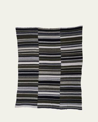 The Elder Statesman Cashmere Stripe Super Soft Blanket