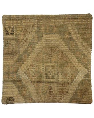 Pasargad Home Vintage Turkish Kilim Wool Pillow Case