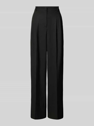 Cambio Cambio Wide Leg Stoffhose mit Bundfalten Modell ANNY in Black, Gr&ouml;&szlig;e 40