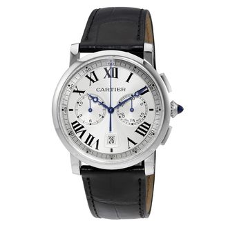 Cartier Pre-owned Cartier Rotonde de Cartier Chronograph Automatic Silver Dial Mens Watch WSRO0002