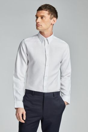Ted Baker Mens Jorvic White Texture Shirt - Size 16.5 inch