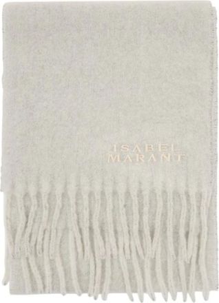 Isabel Marant Accessoires, Dames, Grijs, ONE Size, Wol, Firny Sjaal