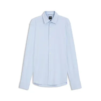 BOSS Regular-fit dress shirt in stretch jersey