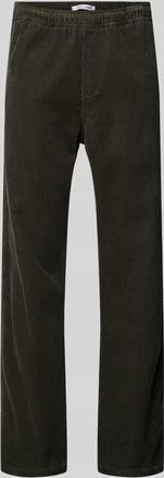 Sams&oslash;e & Sams&oslash;e Cordhose mit elastischem Bund Modell JABARI in Dunkelgruen, Gr&ouml;&szlig;e XXL