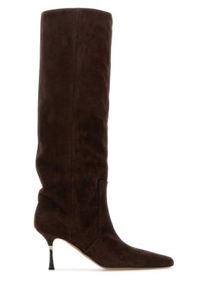 PARIS TEXAS Chocolate Suede Bettina Boots