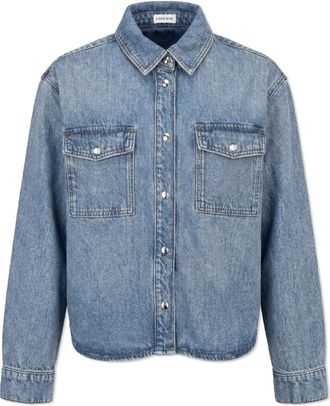 Anine Bing Paxton Denim Shirt - Dames - Spijkeroverhemden - Blauw - M - Denim - Overhemden