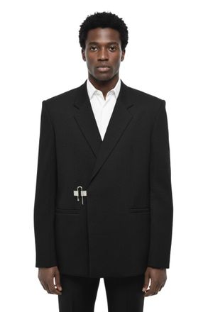 Givenchy Black Notched Lapel Blazer