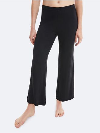 Calvin Klein Womens Ultra-Light Lounge Sleep Pants - Black - XS