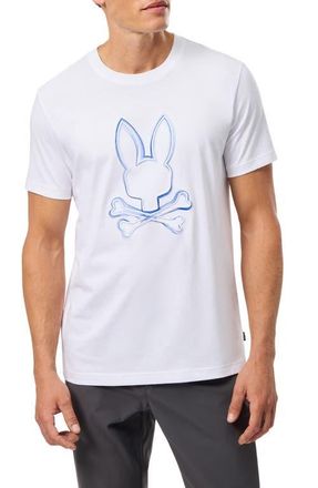 Psycho Bunny Vincent Pima Cotton Graphic T-Shirt in White at Nordstrom, Size 5