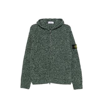Stone Island Logo-patch Zip-up Hoodie