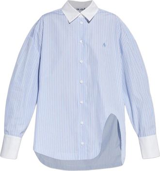 The Attico Striped Embroidered Shirt