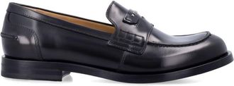 Fendi Black Solid Collection Loafers