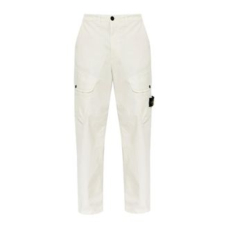 Stone Island Cargo Broek - Heren - Broeken - Wit - Maat: W33