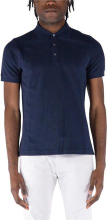 Fay Klassiek poloshirt - Heren - Polos - Blauw - S - Katoen - Tops