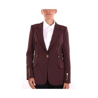 Elisabetta Franchi Dames, Jassen, Rood, Maat: L Leer