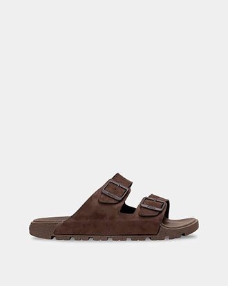 Clarks BOSS Twin Strap Sandal - Dark Brown