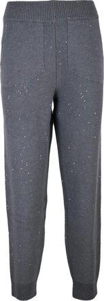 PANICALE Tuta in maglia - Dames - Sweatpants - Grijs - S - Wol - Broeken
