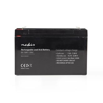 Nedis Bateria Recargable De Plomo Acido Plomo Acido Recargable 6v 10000mah