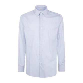 Paul Smith Gestreepte Katoenen Overhemd - Heren - Overhemden - Blauw - Maat: 2XL Katoen