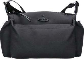 Vivienne Westwood Lee Adjustable Orb Black Shoulder Bag