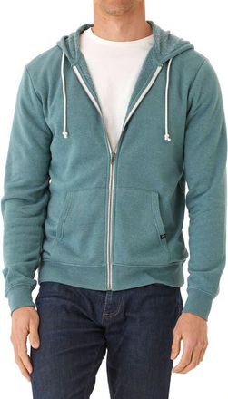 Threads 4 Thought Jordyn Mineral Wash Cotton Blend Fleece Zip Hoodie in Watercress at Nordstrom, Size Xx-Large