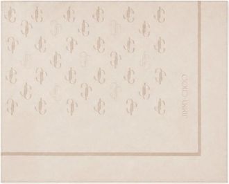 Jimmy Choo London Zijden Sjaal - Dames - Accessoires - Beige - Maat: ONE Size Zijde