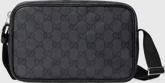 Gucci Essence Classic Mini Bag, Black, Original GG Fabric