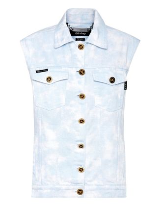 Philipp Plein Denim Vest Oversize